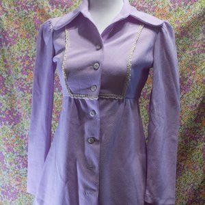 Vintage lavender babydoll dress/long shirt